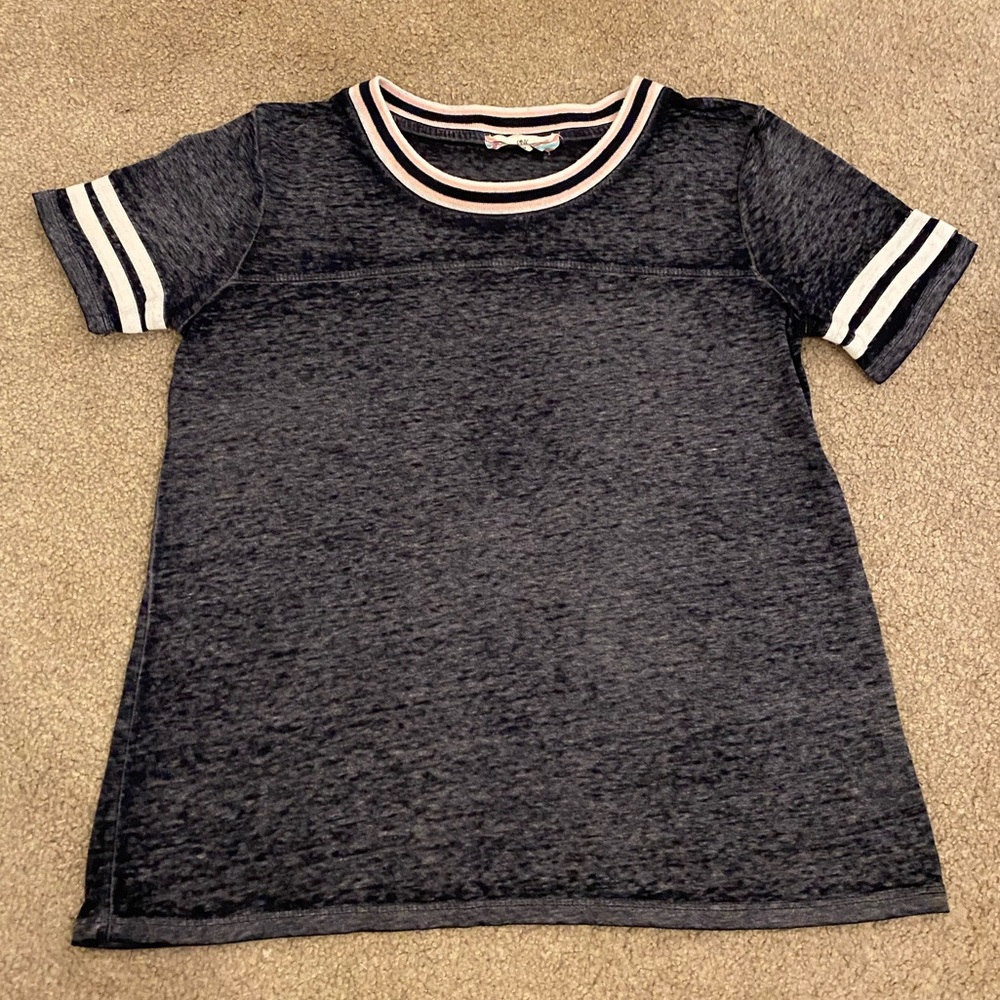 Striped Collar Ringer Tee
